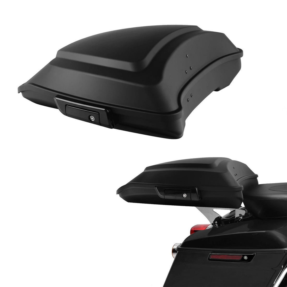 Matte Black Razor Trunk Fit For Harley Touring Street Road Glide Fltr 14-25