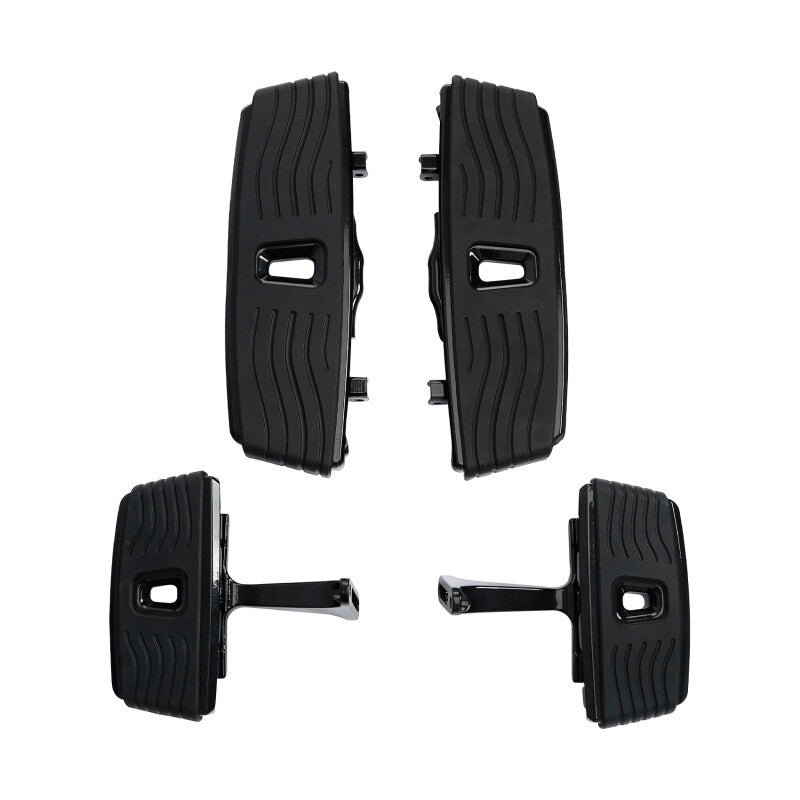 Driver & Passenger Floorboards Fit For Harley Cvo Street Road Glide 23-25 Black