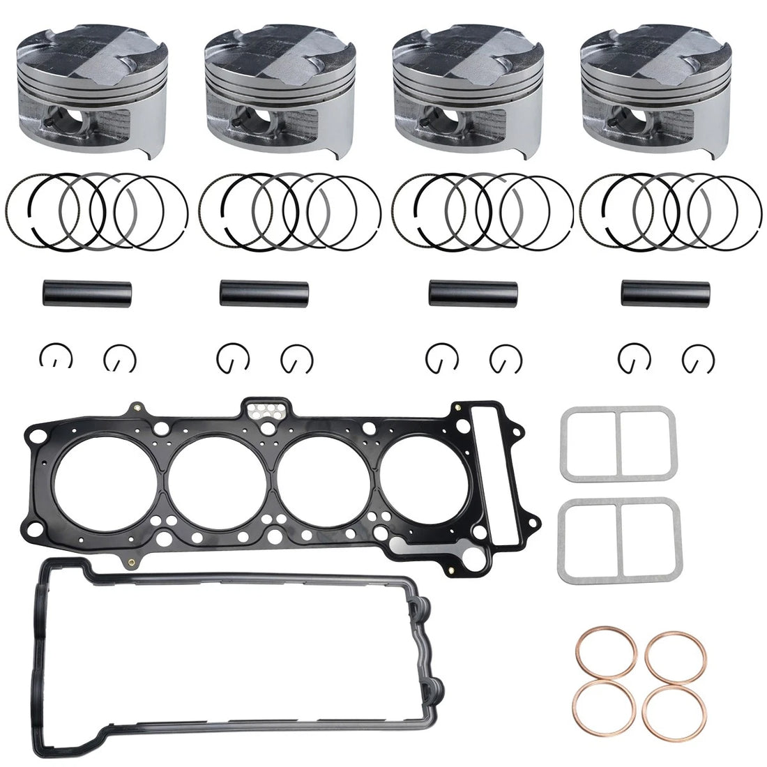 STD +25 Cylinder Cover Gasket And Piston Kits For Kawasaki Ninja ZX-7R 1996-2003