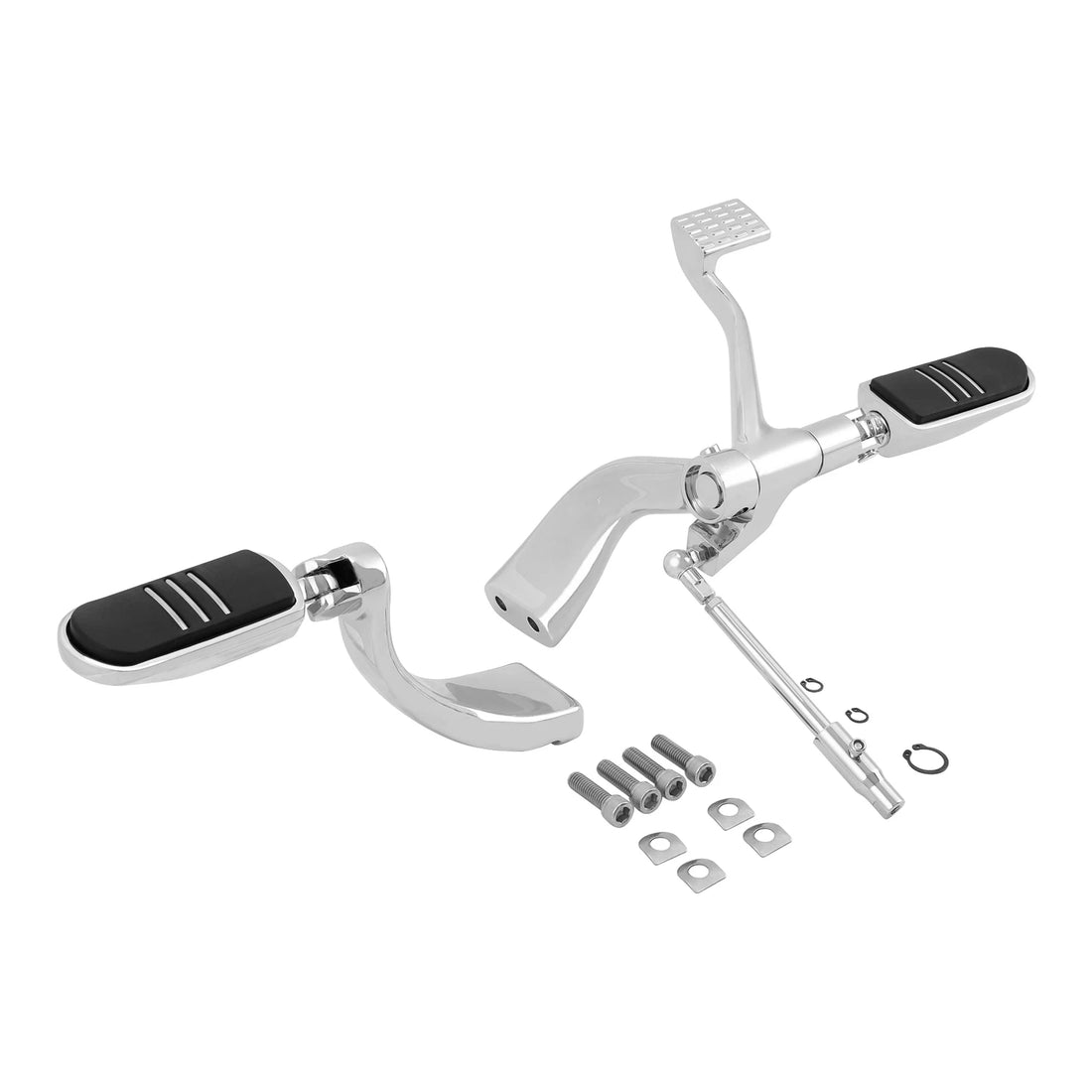 Chrome Mid Control Kit Foot Peg Lever Fit For Harley Sportster 883 1200 14-22 21