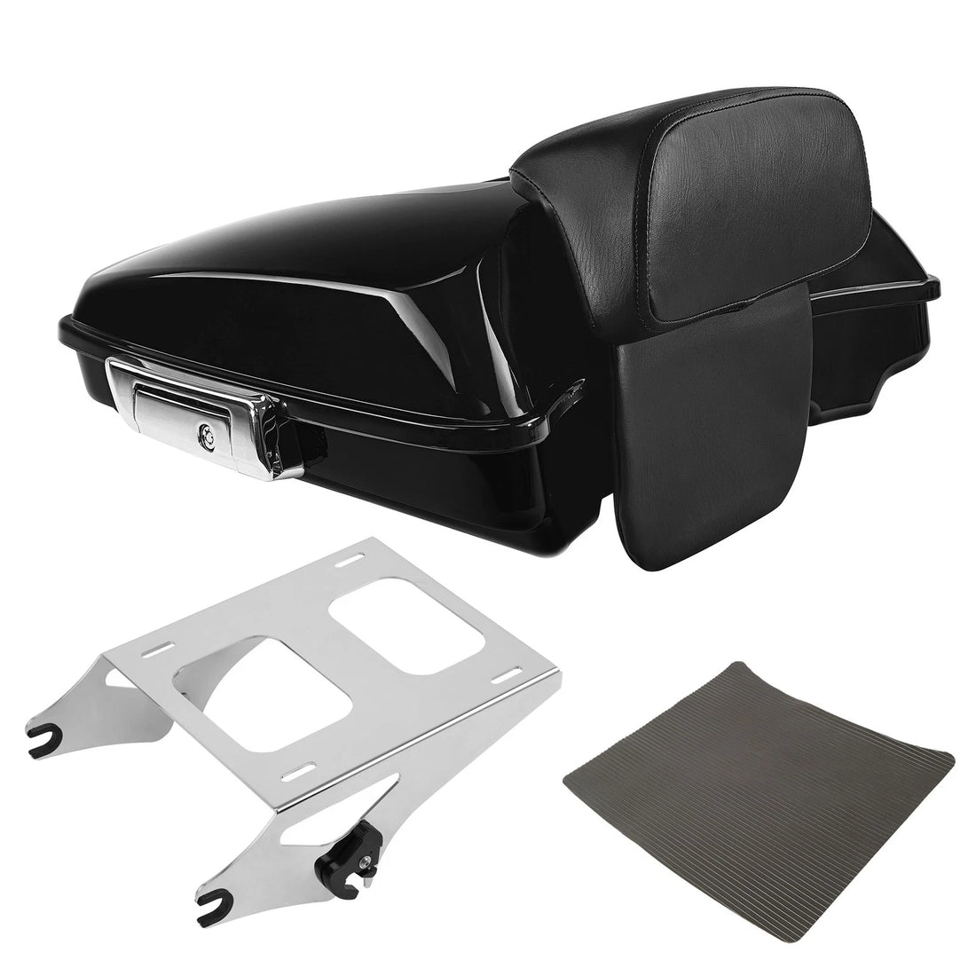 5.5" Razor Trunk Backrest W/ Rack Fit For Harley Touring Road Glide 2014-2025