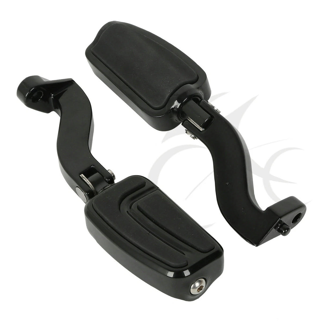Black Rear Passenger Foot Pegs Mount Fit For Harley Road Street Glide 1993-2022
