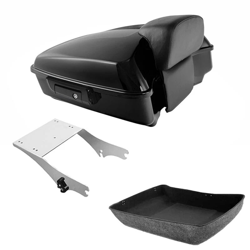 Chopped Trunk 2-Up Mount Rack Fit For Harley Touring Road King Glide 1997-2008