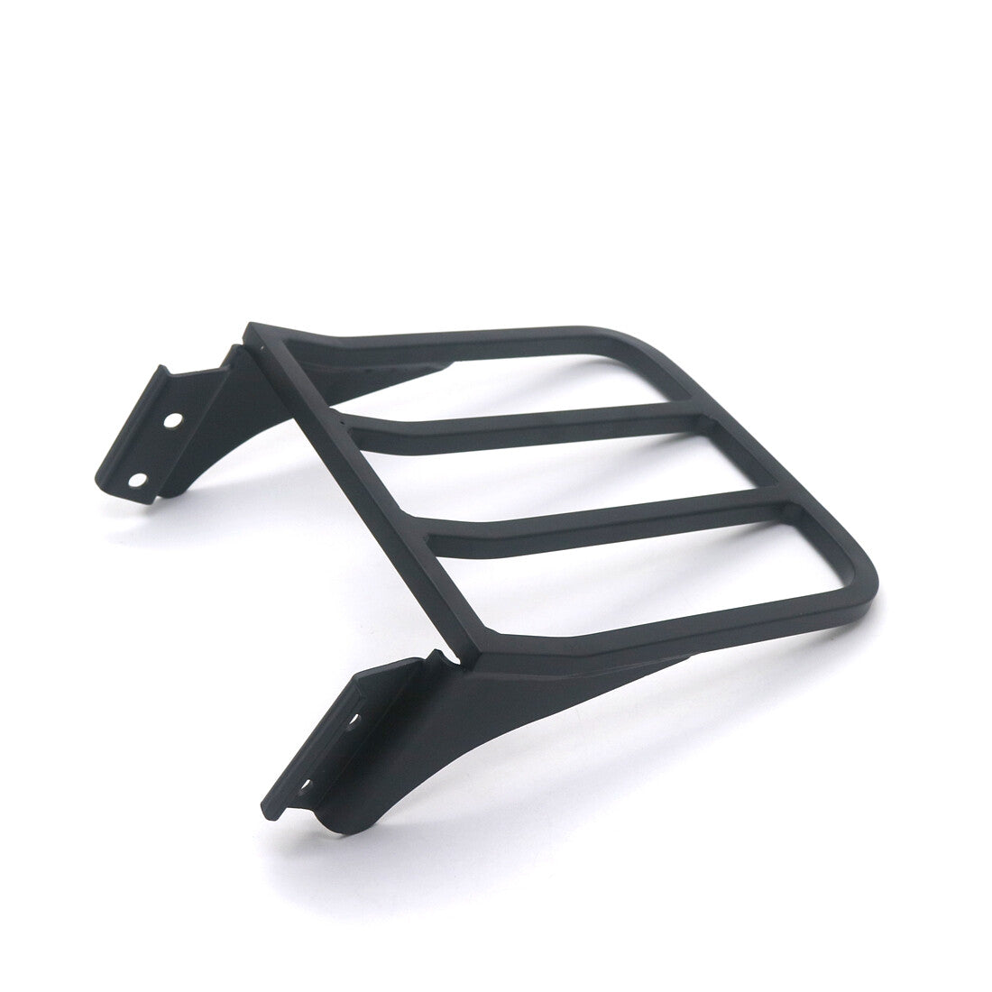 Black Sissy Bar Backrest Luggage Rack Rear Carrier For Harley Dyna FLSTS FXST
