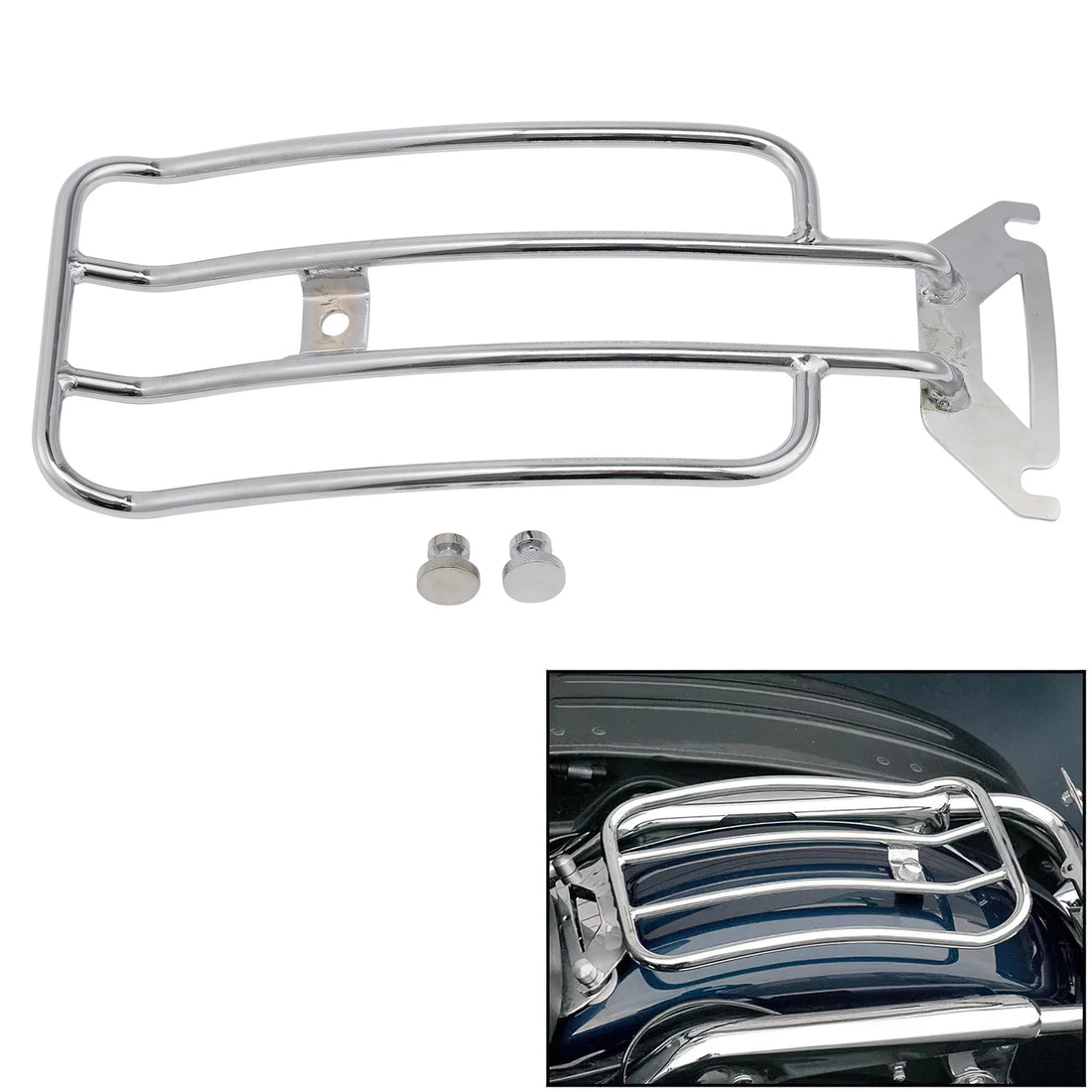 Motorcycle Solo Seat Luggage Rack Fit For Harley Touring Electra Glide 1997-2024