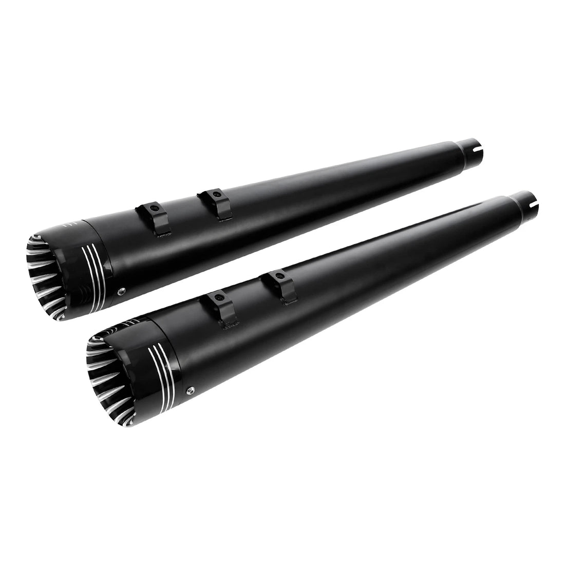 4" Megaphone Slip on Dual Exhaust Pipe Fit For Harley Touring Road King 95-2016