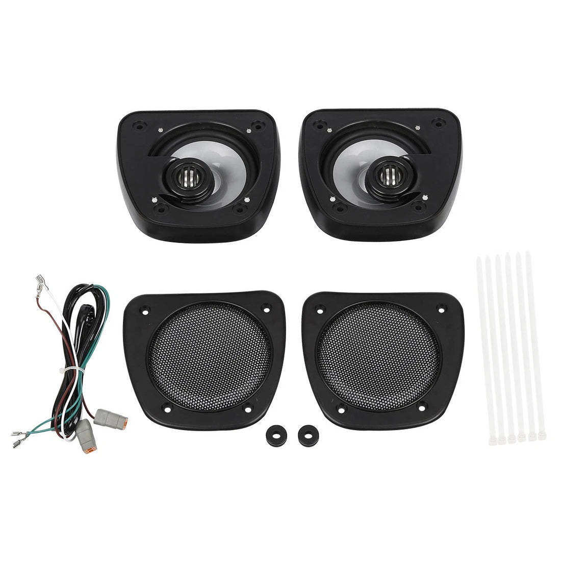 Audio Lower Fairing Speakers Kit Fit For Harley Touring Electra Glide Flht 06-13