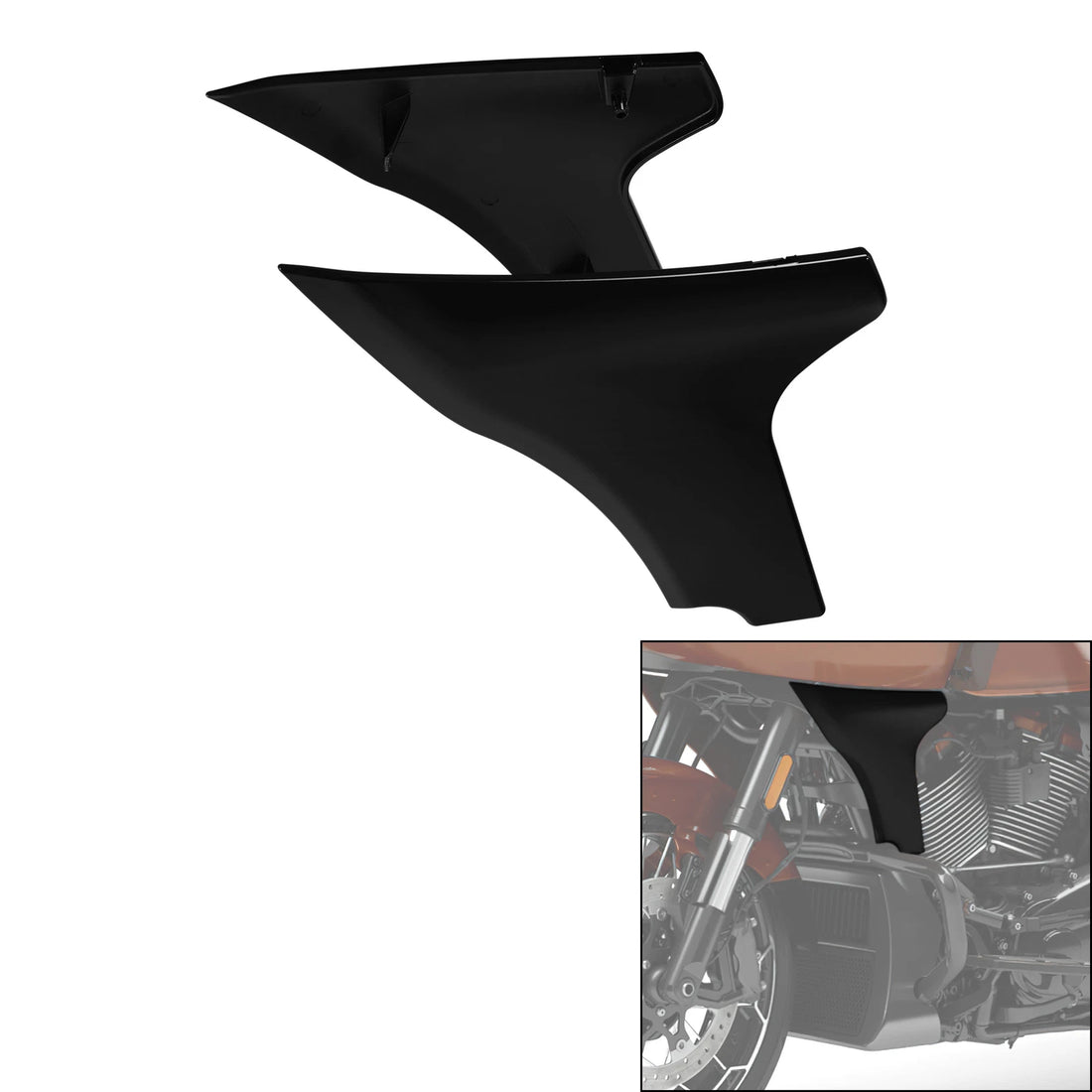 Fairings Side Spoilers Panels Protector Fit For Harley Cvo Road Glide 2023-2026
