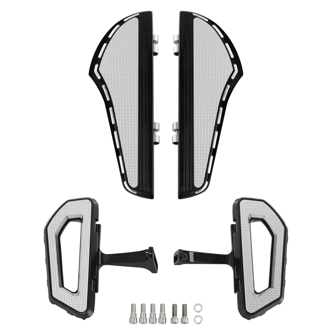 Driver & Passenger Footboards Floorboards Fit For Harley Street Glide 2000-2025