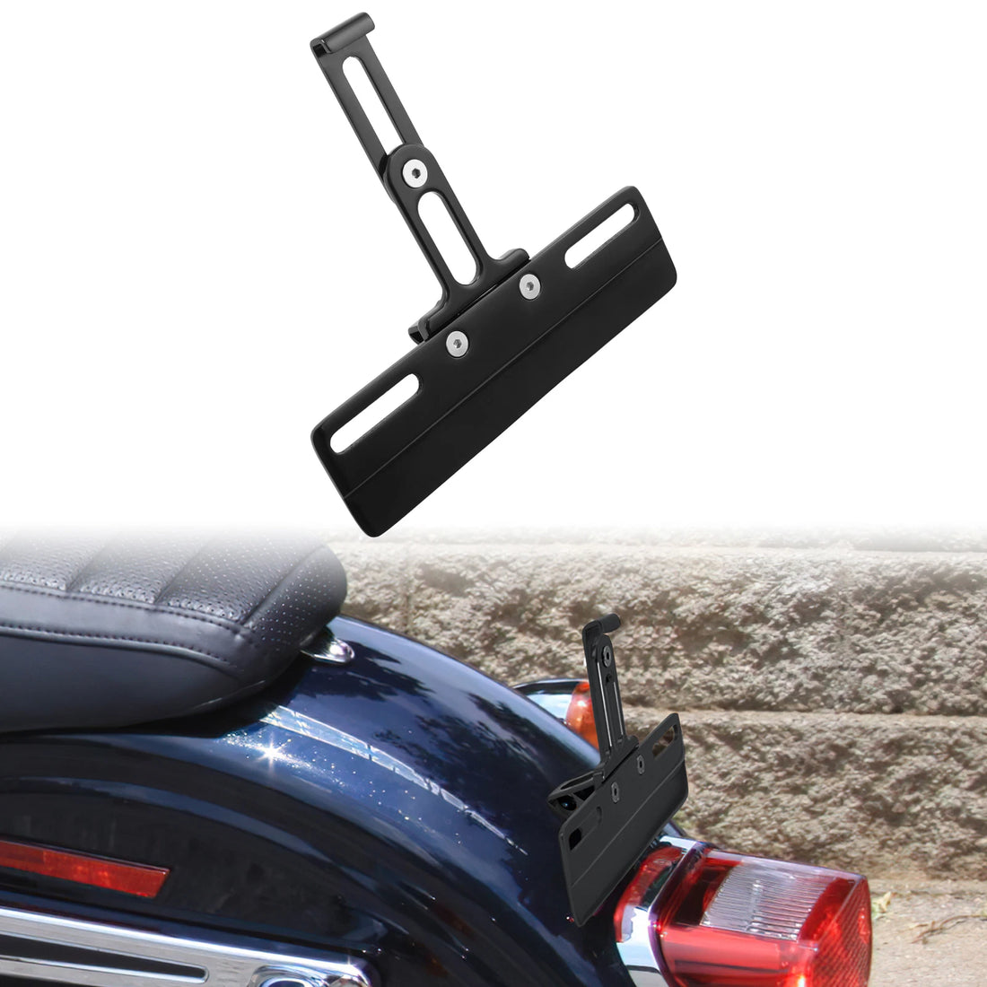 License Plate Holder Bracket Fit For Harley Dyna 1999-2017 Softail Custom 99-Up