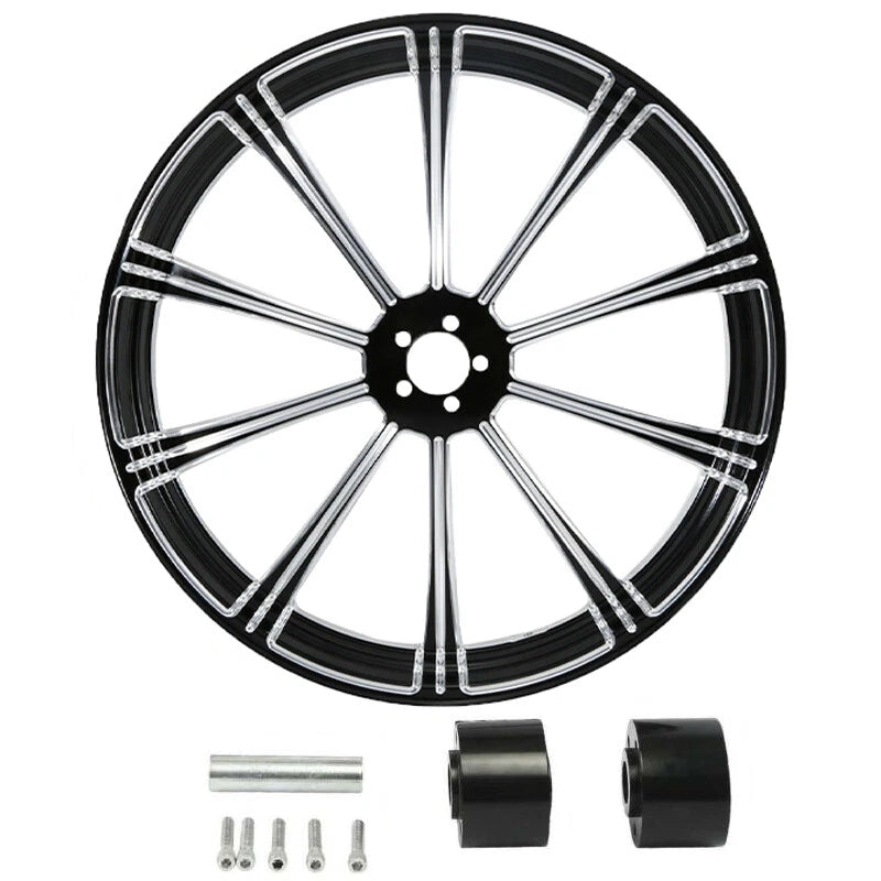 23" Front Wheel Rim Dual Disc Hub Fit For Harley Touring Road King 97-21