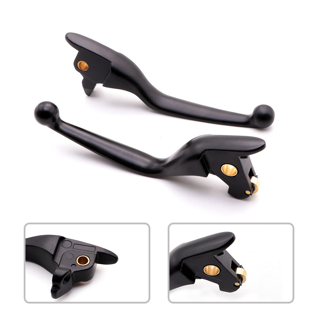 Black Metal Regulator Brake Clutch Lever For Harley Touring Street Glide 14-16