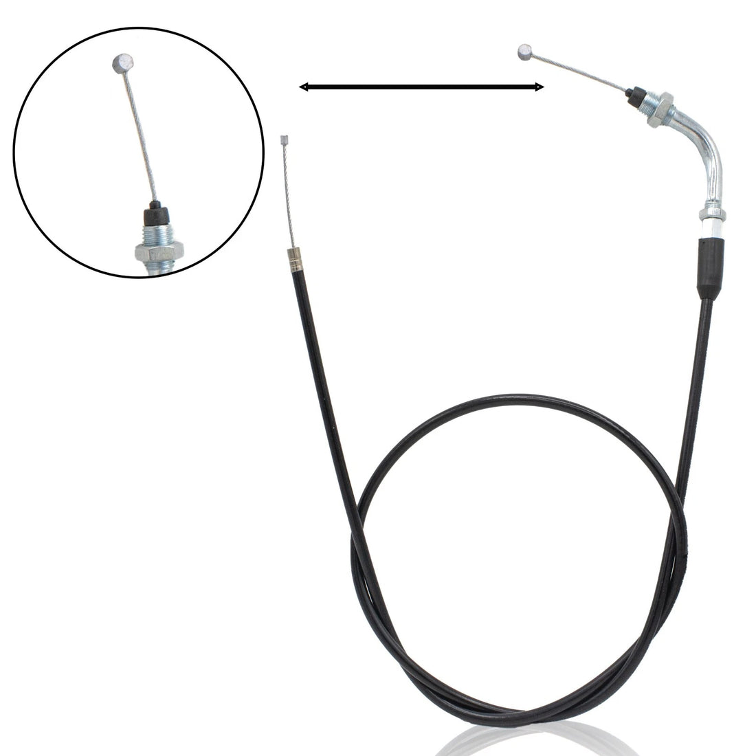 30 Inch Curved Throttle Cable For 49CC 50CC 70CC 90CC 110CC Dirt Bike Pit Bike