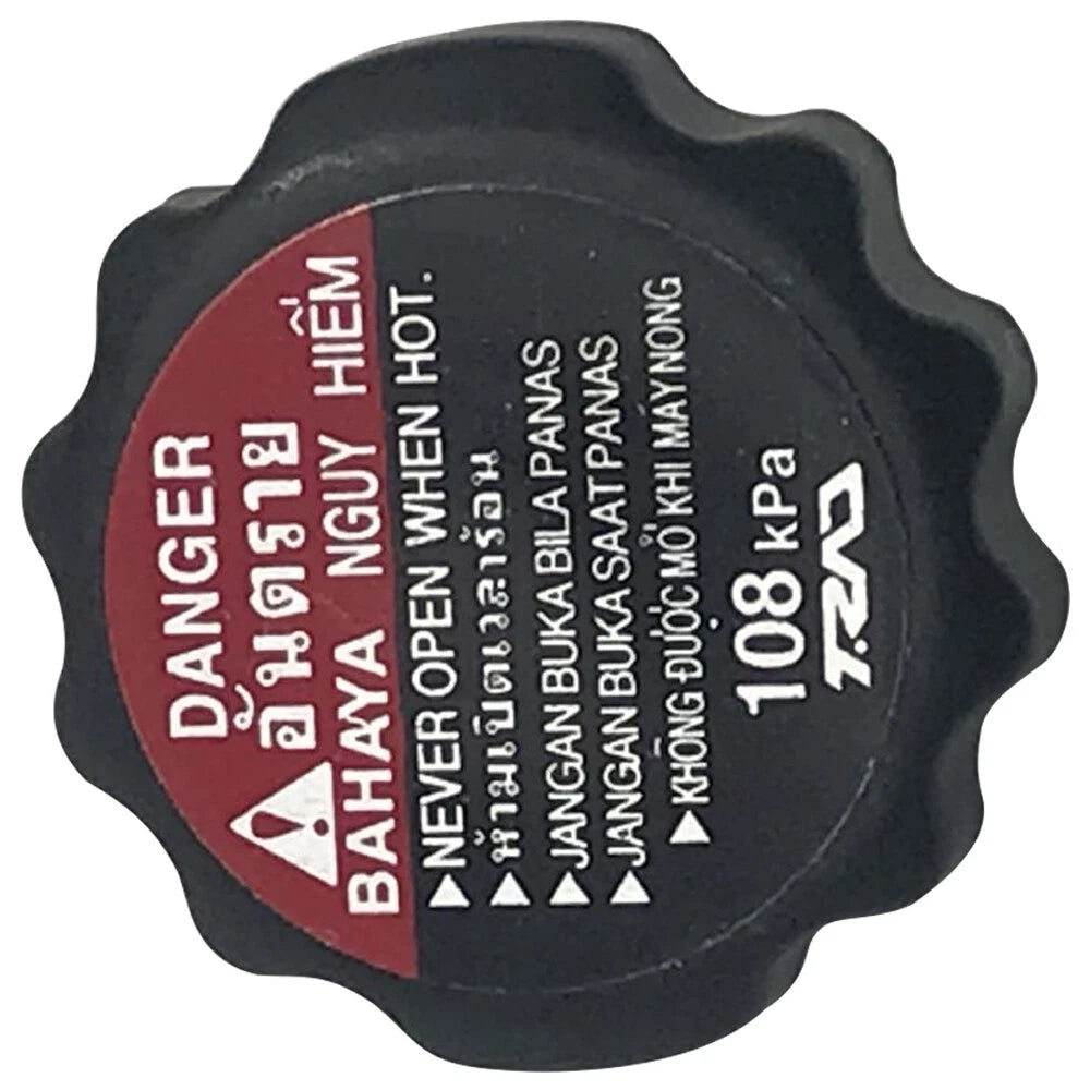 Motorcycle Radiator Cap Cover Design Universal Black 1.1 bar Pressure 108 Kpa