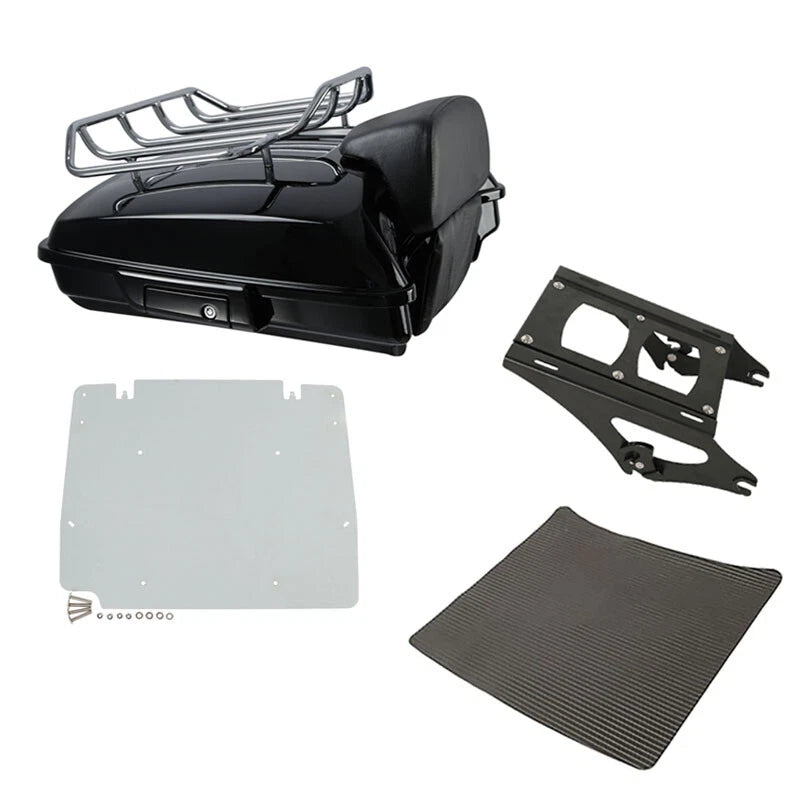 Razor Trunk Pad Top Rack Base Plate Fit For Harley Touring Street Glide 2014-26
