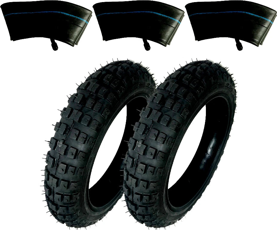 2 HD Tires + 3 Tubes Size 2.50-10 2.50X10 For Honda CRF50 Crf-50 50 50CC