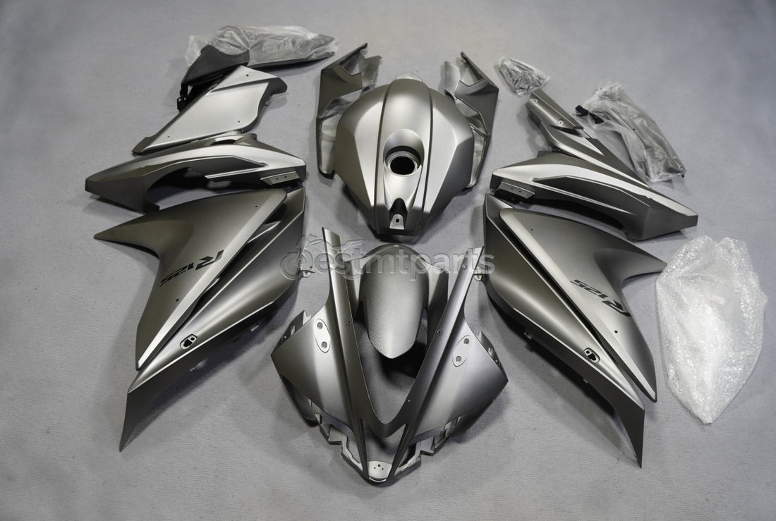 Matte Metallic Silver Grey Fairing Kit +Bolt For Yamaha YZF R125 2008-2018 10 13