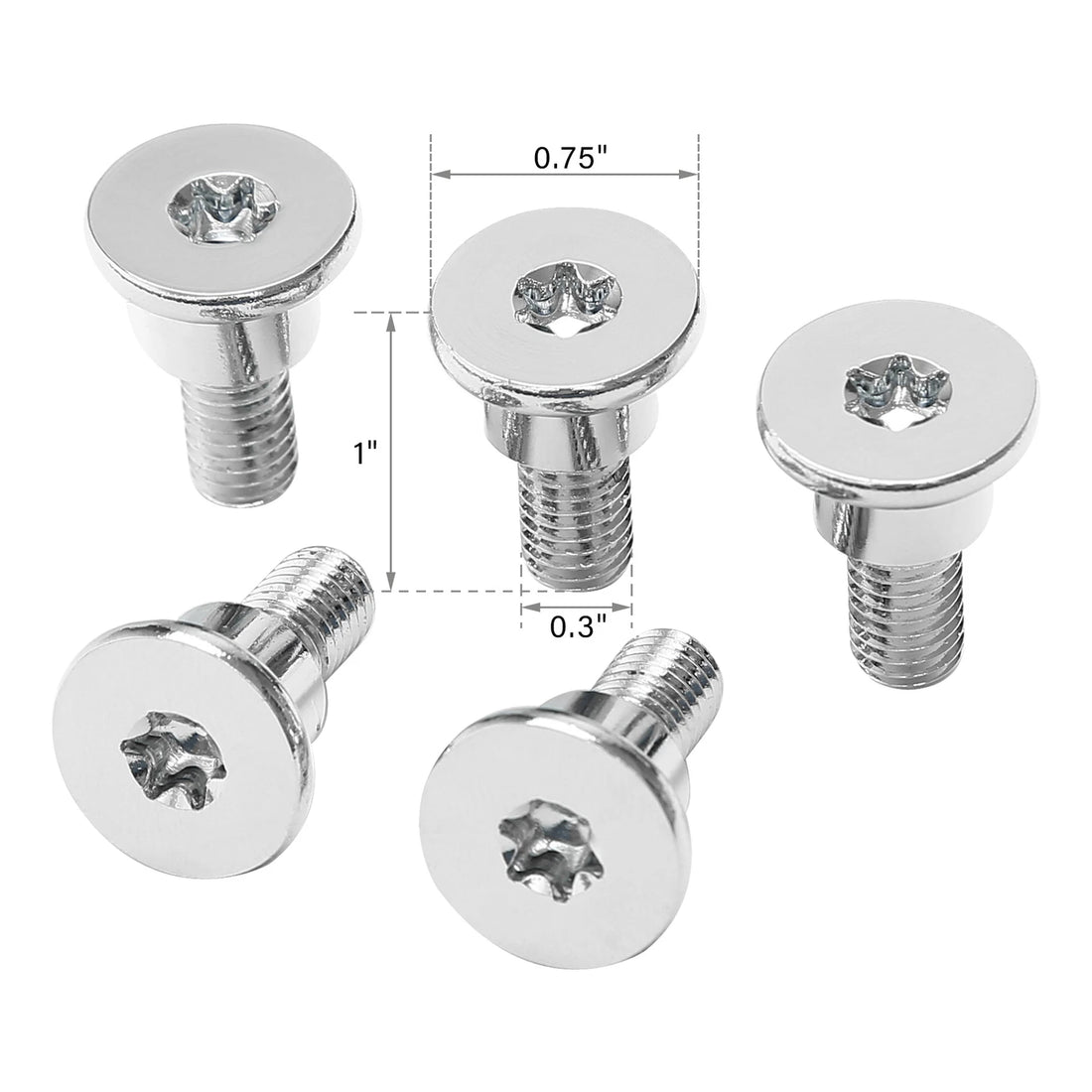 5PCS Front Disk Brake Rotor Bolts Fit For Harley Electra Road Street Glide 14-23