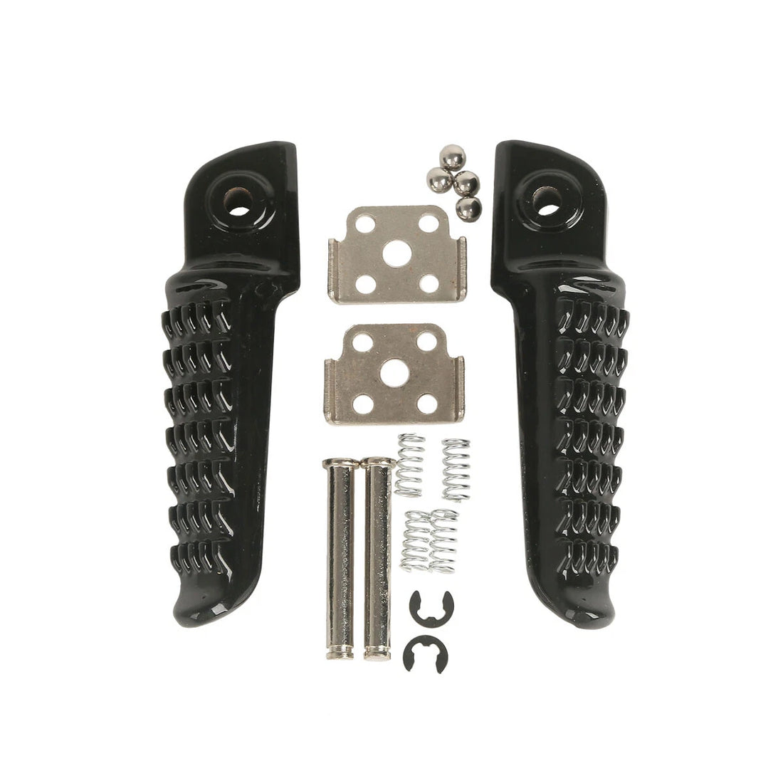 Black Rear Passenger Footpegs Fit For Kawasaki Ninja 250R EX250 08-13 Z750 04-12