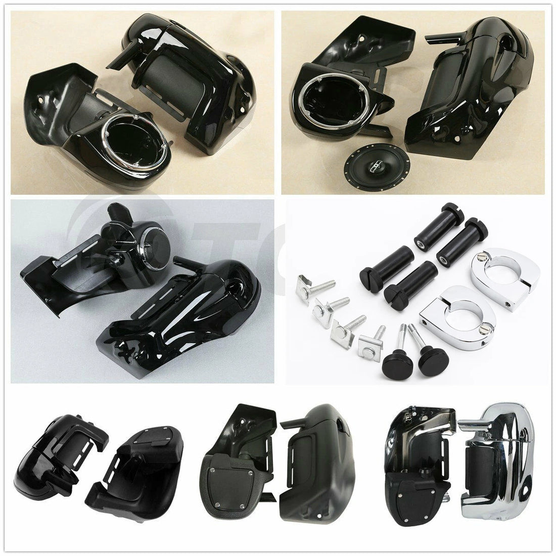 Lower Vented Leg Fairings Fit For Harley Davidson Touring Road King 1989-2013 12