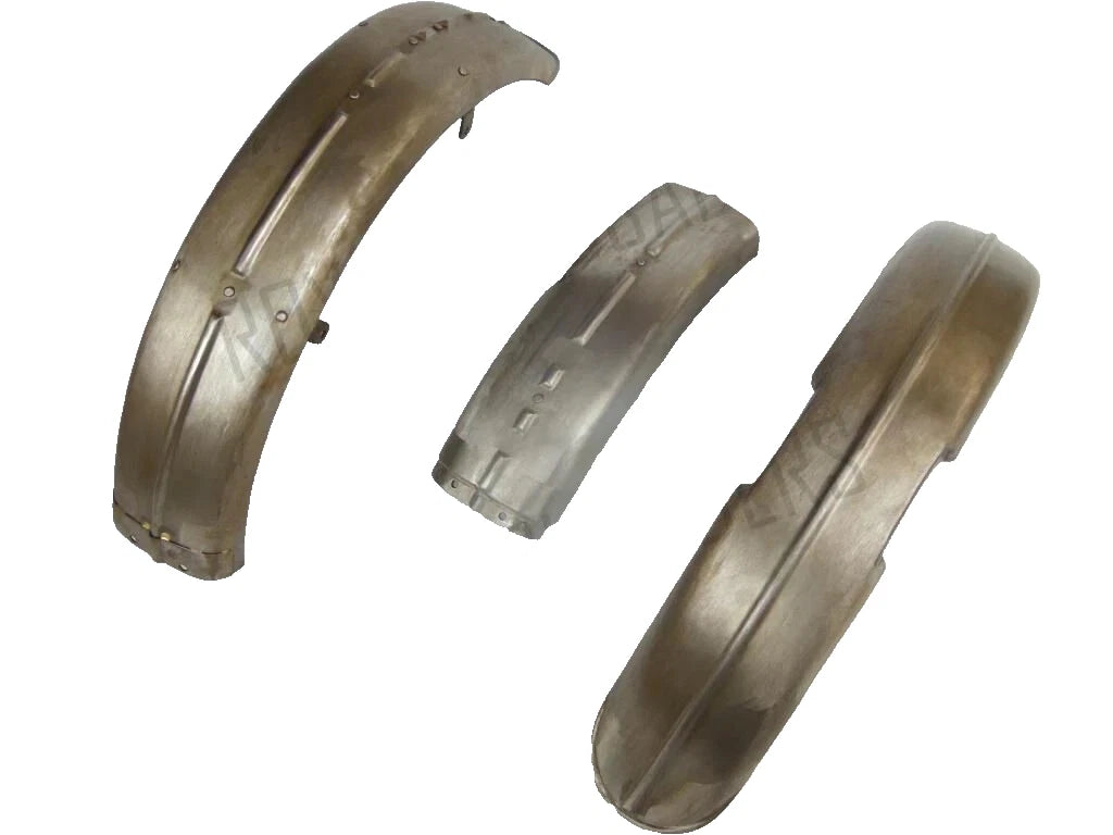 For Matchless G3L Front & Rear Mudguard (FORK Girder Model) Raw Steel (REP)