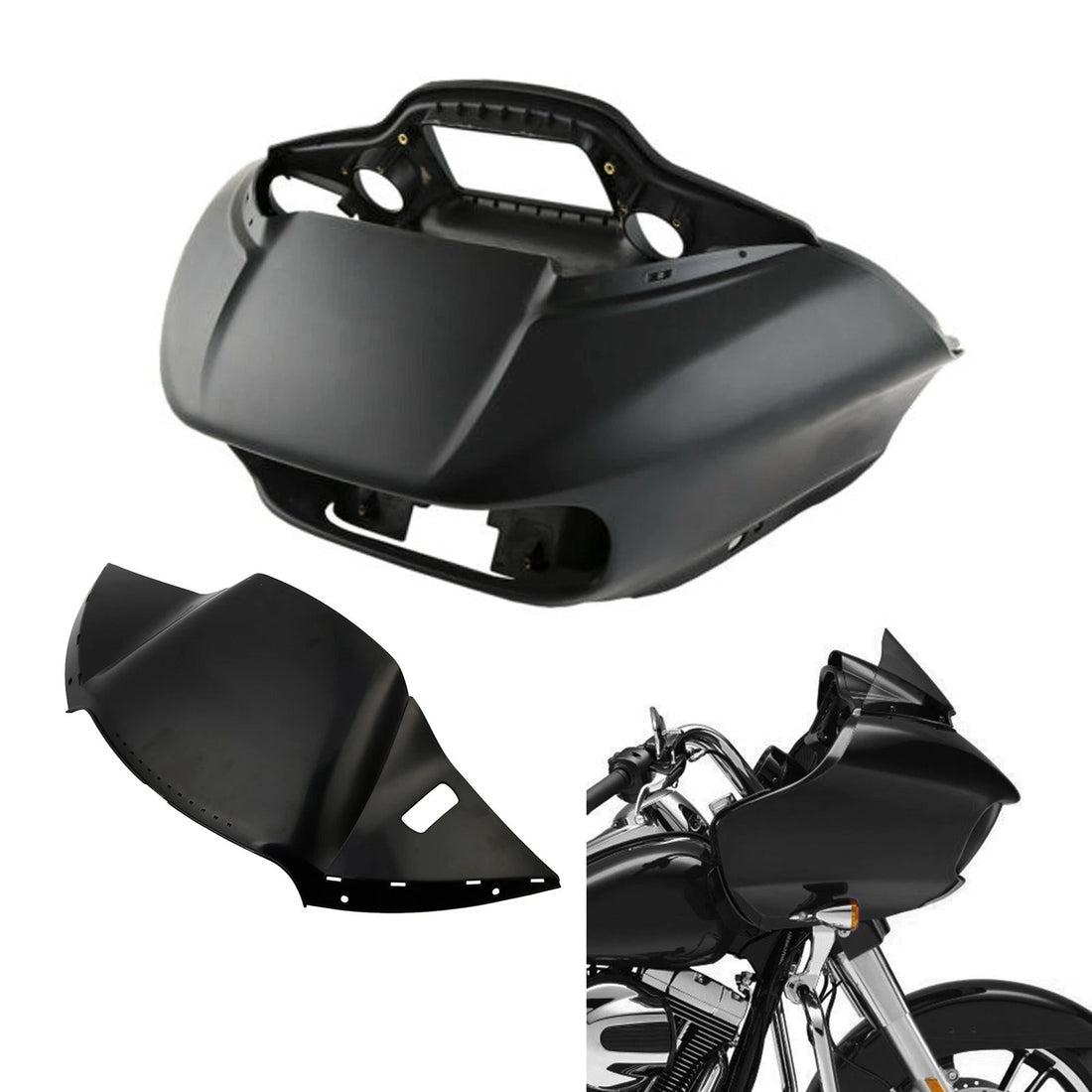 Matte Black Inner Outer Fairing & Air Duct Fit For Harley Road Glide 2015-2023