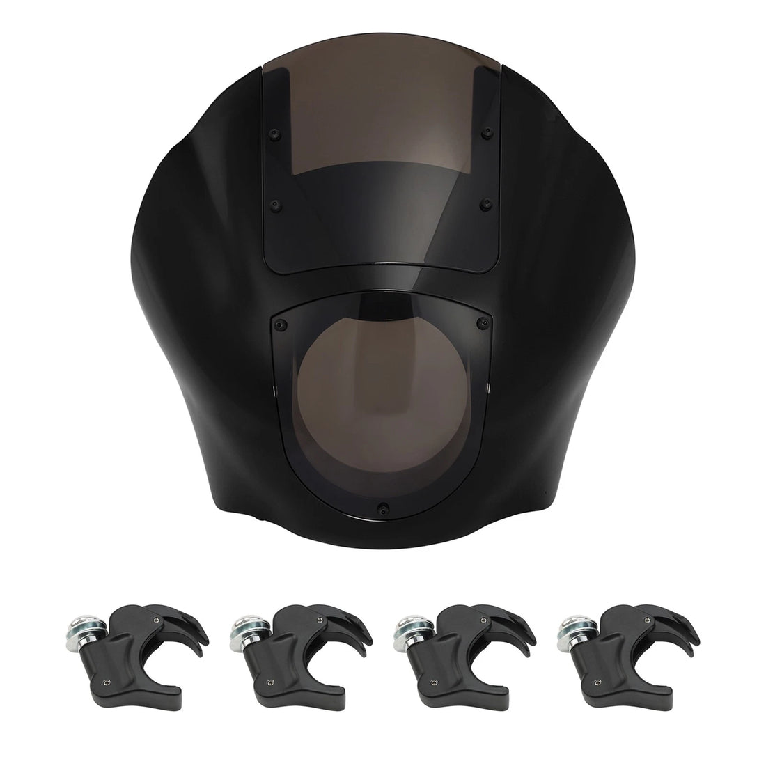 Quarter Headlight Fairing Windscreen 39mm Clamps Fit For Harley Sportster Dyna