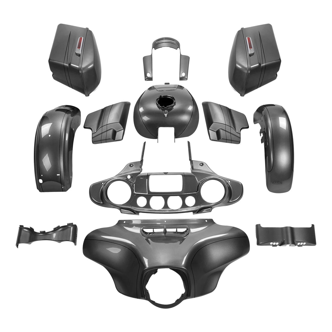 Fairing Body Kit Fit For Harley Street Glide Special 2014-2024 23 Charcoal Pearl