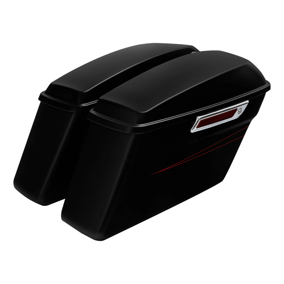 Hard Saddlebags Fit For Harley Touring Street Road Glide 2014-2023 Black Denim