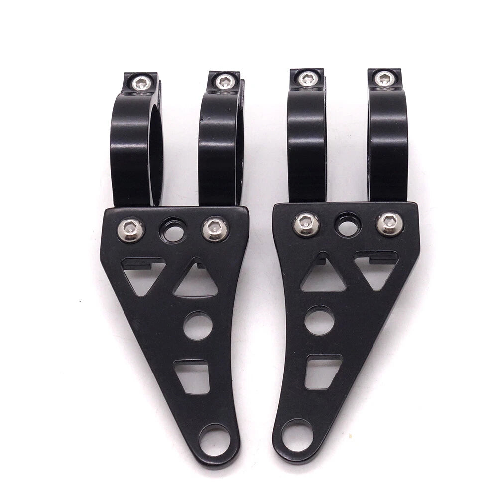 41mm Aluminum Motorcycle Headlight Mount Bracket Fork Clamps For Cafe Racer