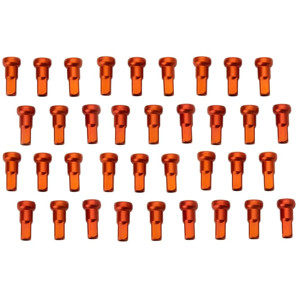 Tusk NPK-Q3-187a11-a4452f Impact Wheel Replacement Spoke Nipple Kit Front Orange