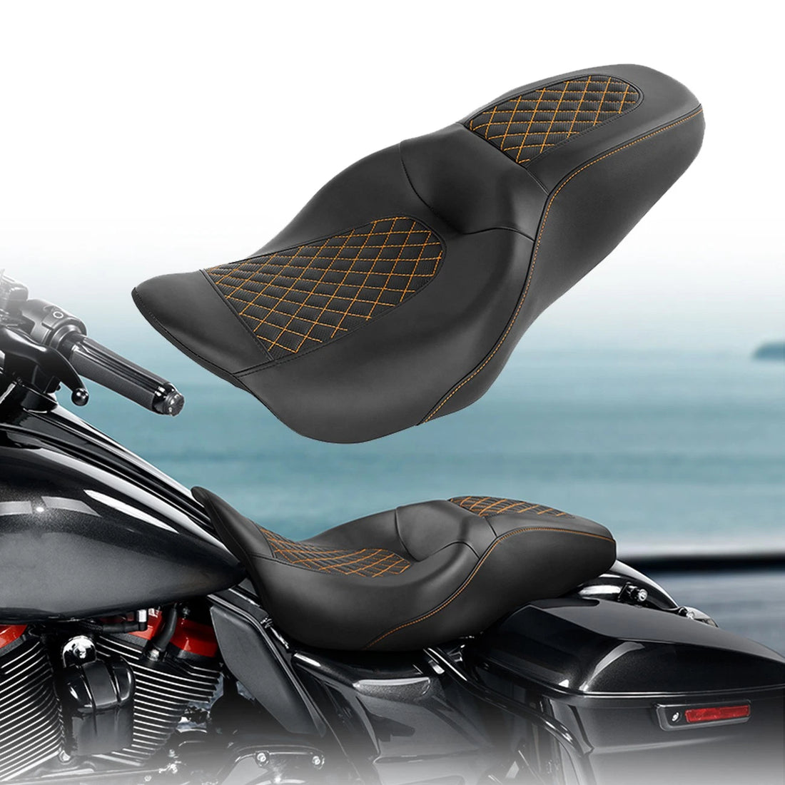 Driver Passenger Seat Fit For Harley Touring Electra Street Road Glide 2009-23