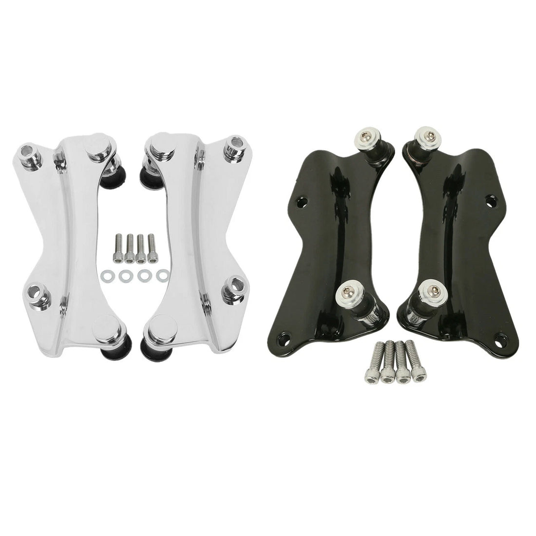 4 Point Docking Hardware Kit Fit For Harley Street Road Glide 14-25 Chrome/Black