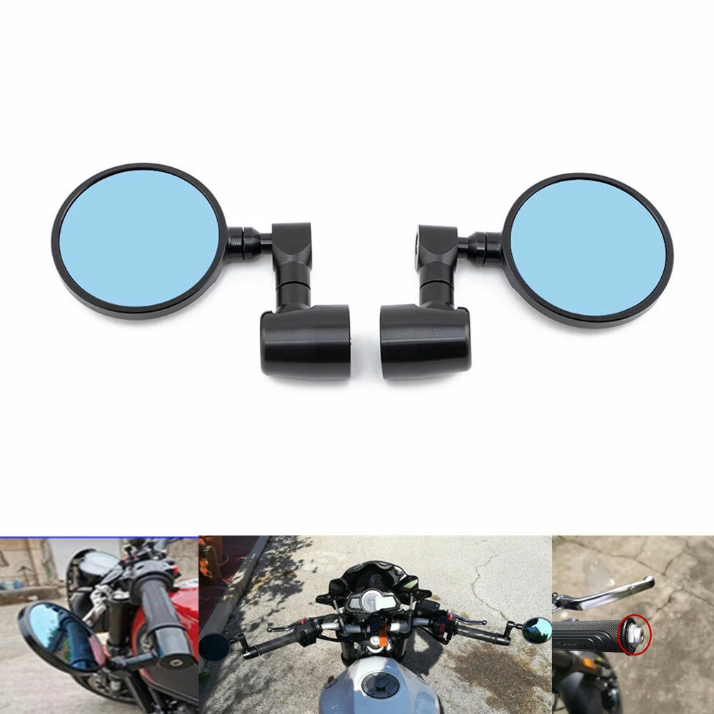 Black CNC Handlebar End Side Mirror For Benelli Leoncino 500 502c 752s TRK502X