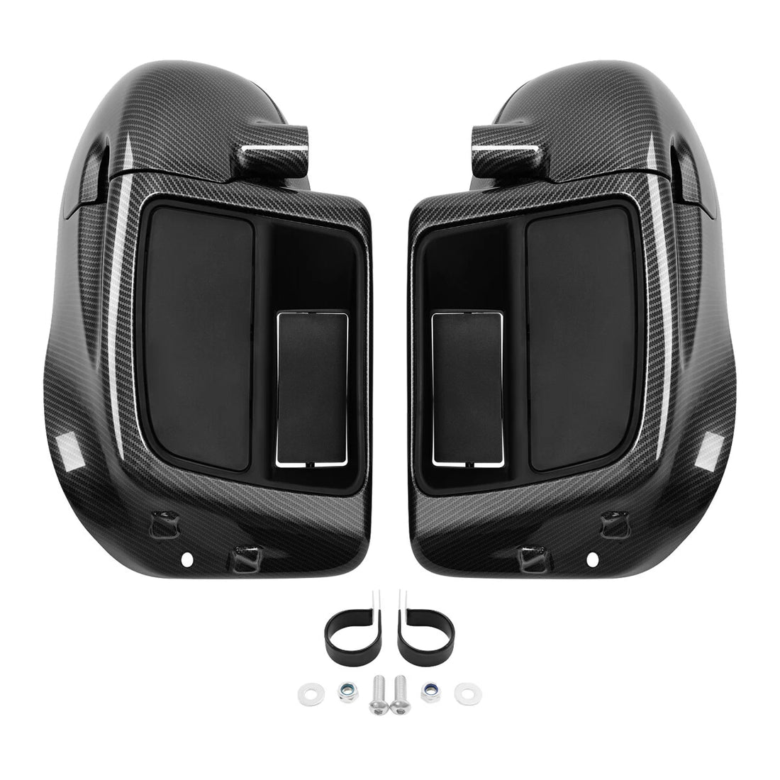 Carbon Fiber Lower Vented Fairing Glove Box Fit For Harley Touring Models 14-24