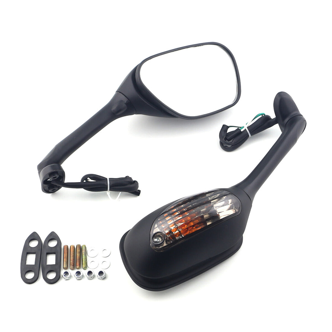 For Suzuki GSXR600/750 2006-2021 Left & Right Motorcycle Rearview Mirrors Smoke
