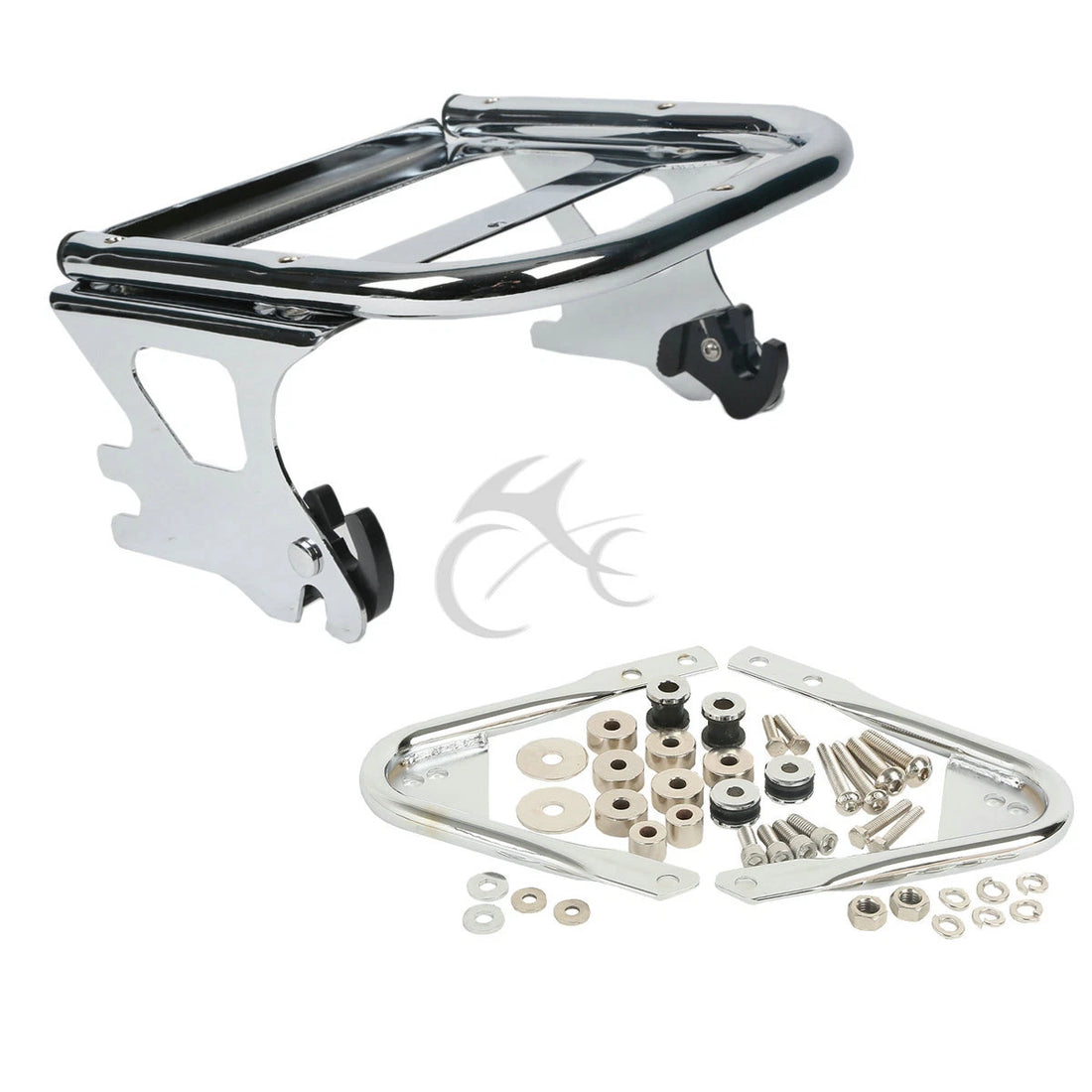 Two-Up Mount Rack Docking Hardware Fit For Harley Touring 1997-2008