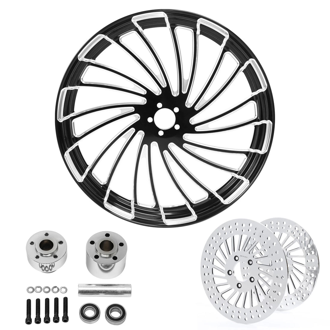 32" Front Wheel Rim Single Hub Brake Rotor Fit For Harley Road Glide 2008-2023