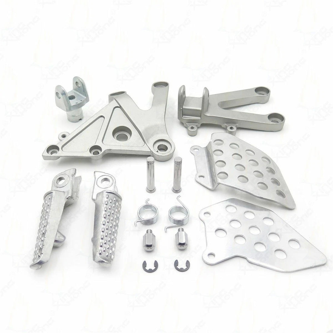 Honda CBR600RR F5 Silver Front Foot Pegs Footrest Bracket Fit For 2003-2006