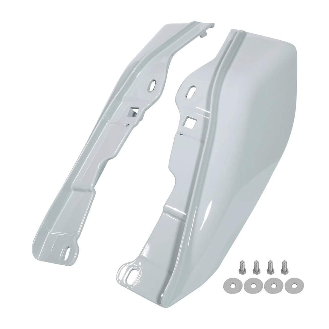 Mid Frame Air Deflectors Fit For Harley Touring Electra Glide 2009-24 White Gray