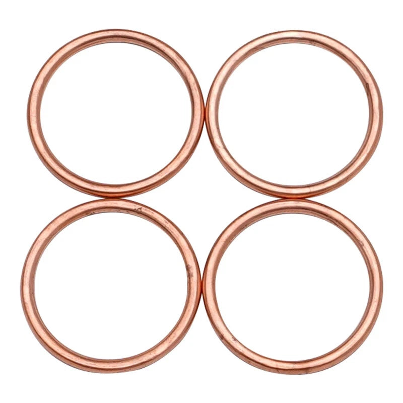 4 PCS Motorcycle Exhaust Pipe Gasket 36x30x2.5 MM