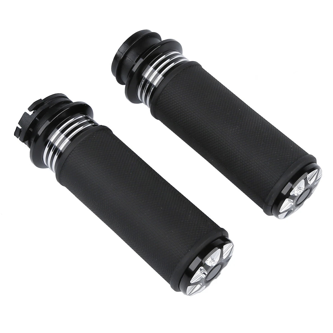 1" 25mm CNC Handlebar Grips For Harley Road King Electra Glide 1996-2007
