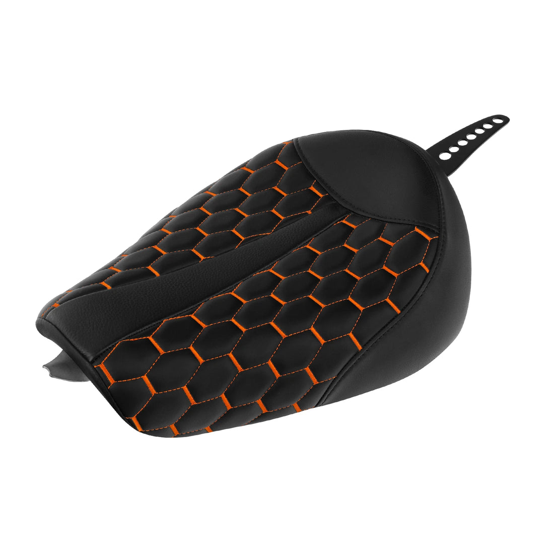 Front Driver Solo Seat Fit For Harley Sportster XL 883 1200 2010-22 Black+Orange