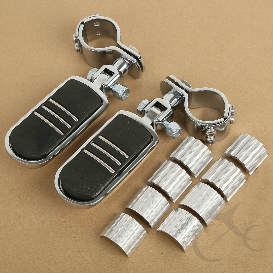 1'' 1-1/4'' 1-3/8'' Adjustable Highway Footpeg Peg Clamps Fit For Harley Touring