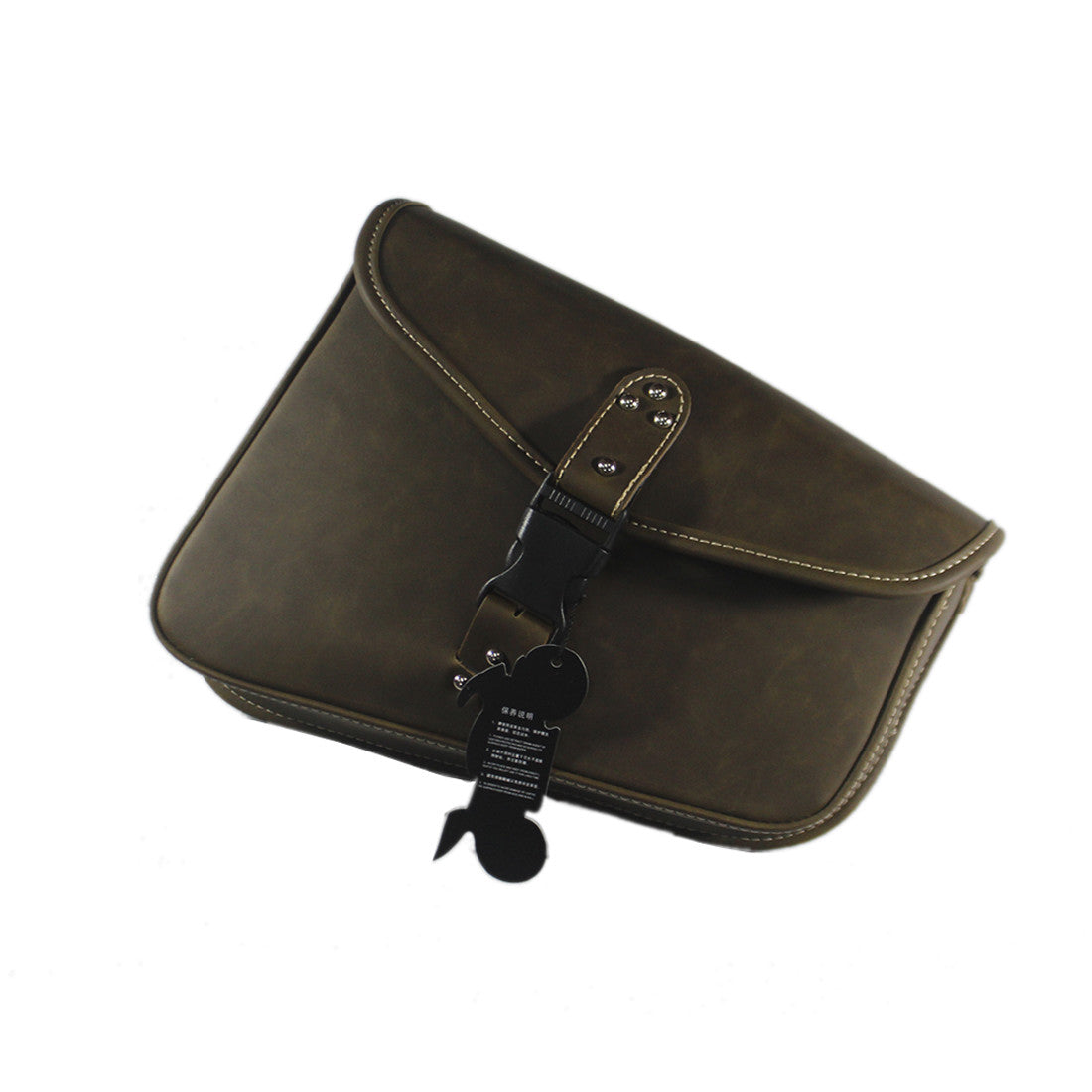 Vintage Tea PU Leather Right side Saddlebag Saddle Bag For Harley Sportster 883