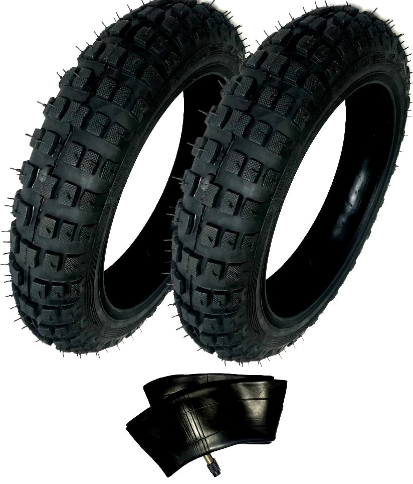 2) HD Tires And 1) Tube 2.50-10 2.50X10 Straight Yamaha PW50 PW-50 PW 10" 50CC