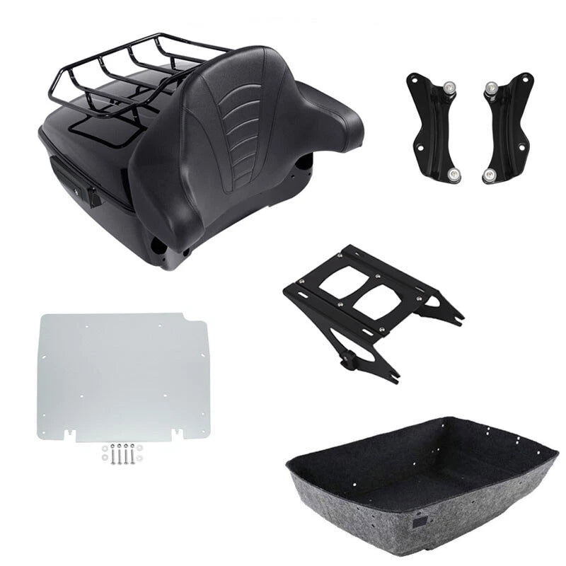 King Trunk Backrest Mount Docking Plate Fit For Harley Street Glide Flhx 14-2026