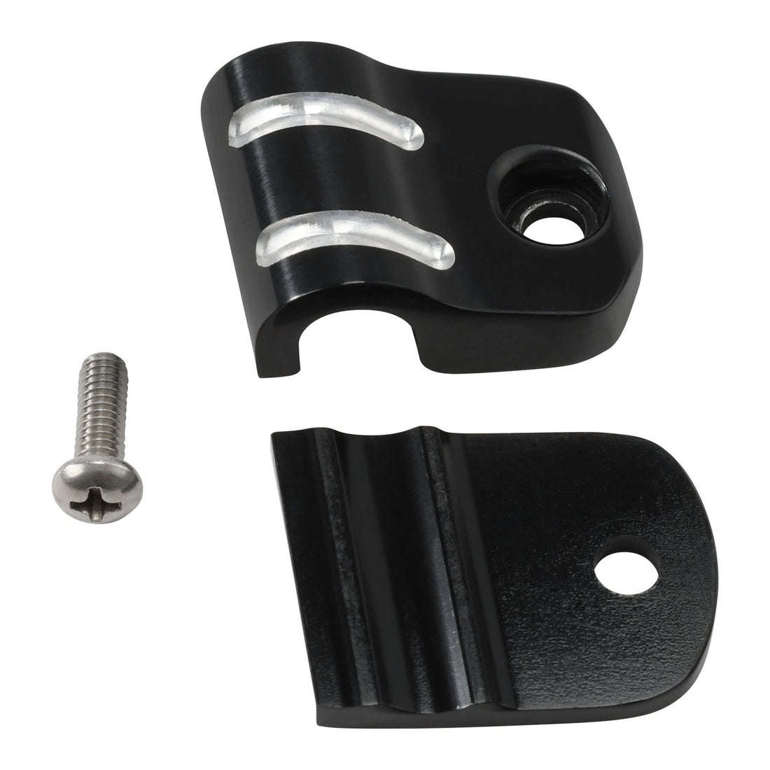 Black Aluminum Clutch Cable Clip Fit For Harley Fat Boy Deluxe Slim 2000-2017 17