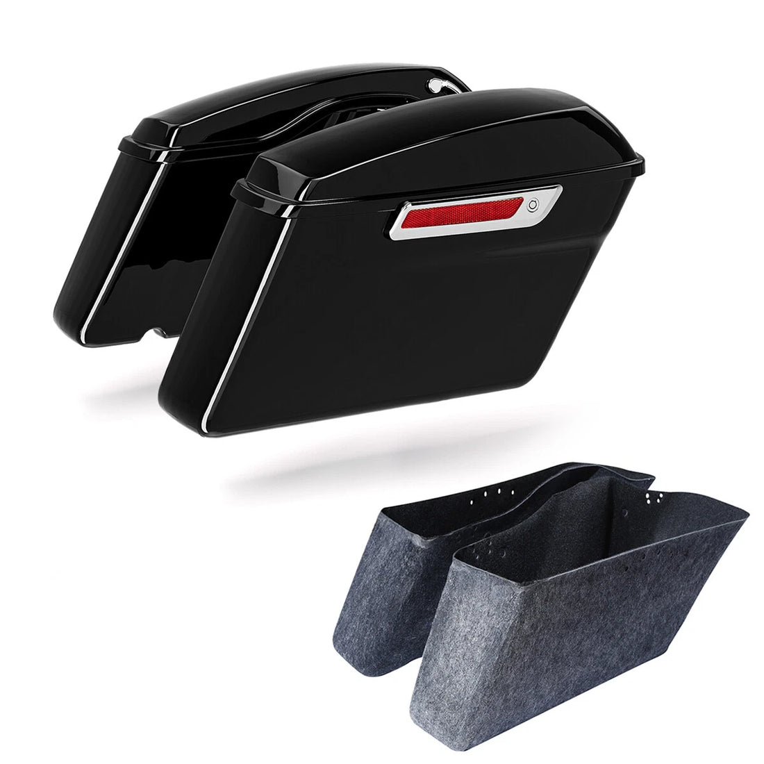 Hard Saddlebags w/ Latch Keys Fit For Harley Electra Road Street Glide 2014-2024
