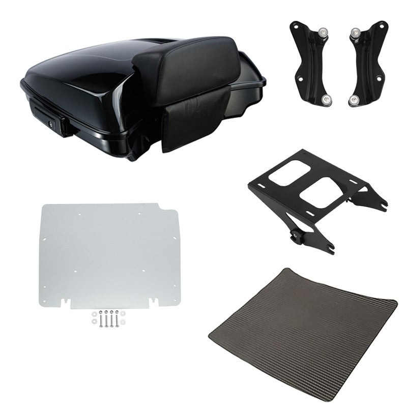 Razor Trunk Luggage Backrest Rack Docking Kit Plate Fit For Harley Touring 14-26